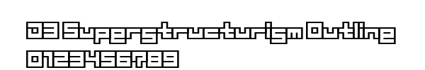 Fuente D3 Superstructurism Outline.ttf