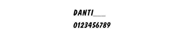 Fuente DANTI___.TTF