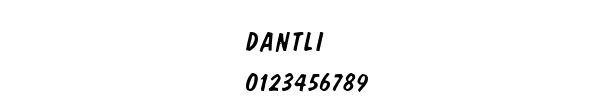 Fuente DANTLI__.TTF