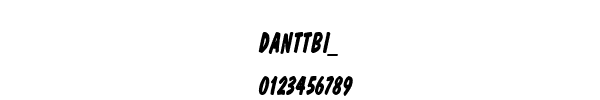 Fuente DANTTBI_.TTF