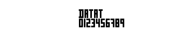 Fuente DATAT.TTF