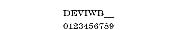 Fuente DEVIWB__.TTF