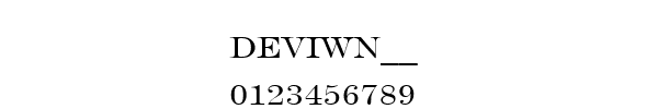 Fuente DEVIWN__.TTF