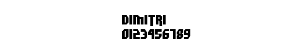 Fuente DIMITRI.TTF