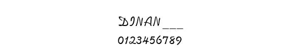 Fuente DINAN___.TTF