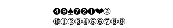 Fuente DINGBAT2.TTF