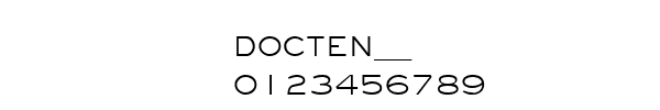 Fuente DOCTEN__.TTF