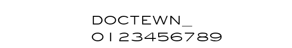Fuente DOCTEWN_.TTF