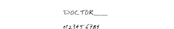 Fuente DOCTOR__.TTF
