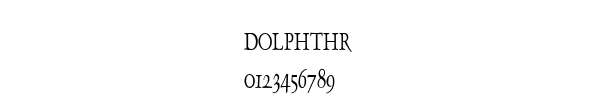 Fuente DOLPHTHR.TTF