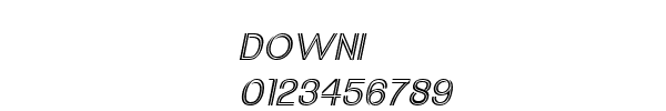 Fuente DOWNI___.TTF