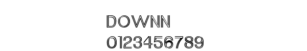 Fuente DOWNN___.TTF
