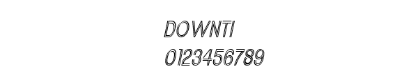 Fuente DOWNTI__.TTF