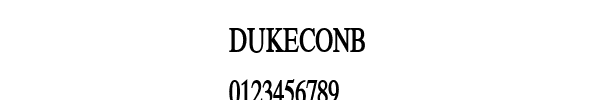 Fuente DUKECONB.TTF
