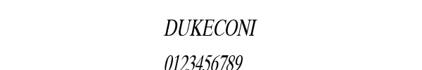 Fuente DUKECONI.TTF