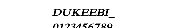 Fuente DUKEEBI_.TTF