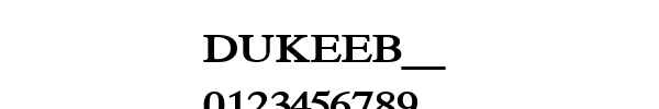 Fuente DUKEEB__.TTF