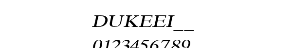 Fuente DUKEEI__.TTF