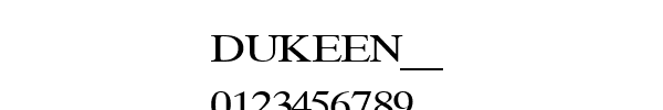 Fuente DUKEEN__.TTF