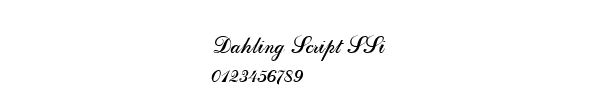 Fuente Dahling Script SSi.ttf