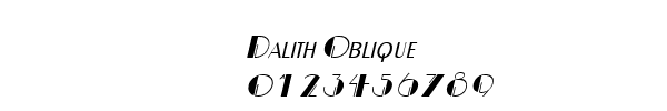 Fuente Dalith Oblique.ttf