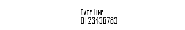 Fuente Date Line.ttf