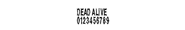 Fuente Dead Alive.ttf