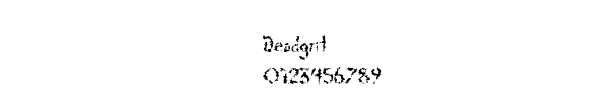 Fuente Deadgrit.ttf