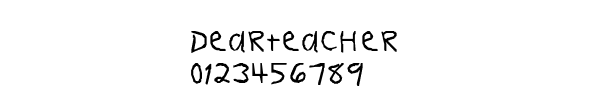 Fuente DearTeacher.ttf