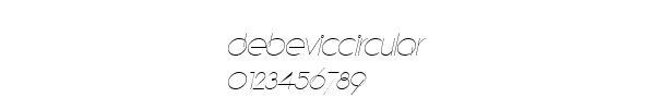 Fuente DebevicCircular.ttf