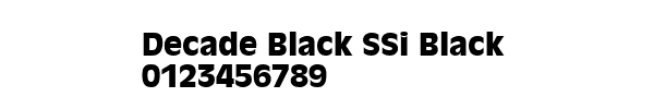 Fuente Decade Black SSi Black.ttf