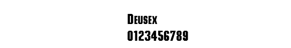 Fuente Deusex.ttf