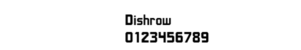 Fuente Dishrow.ttf