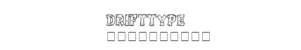Fuente DriftType.ttf