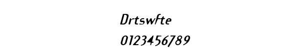 Fuente Drtswfte.ttf