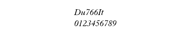Fuente Du766It.ttf