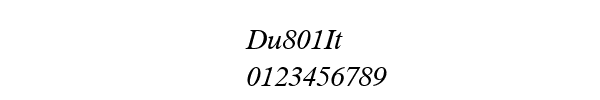 Fuente Du801It.ttf