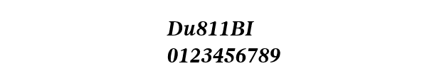 Fuente Du811BI.ttf
