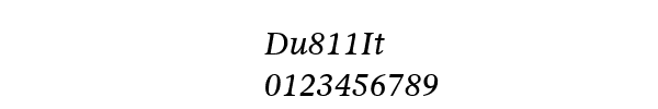 Fuente Du811It.ttf