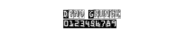 Fuente Dymo Grunge.ttf