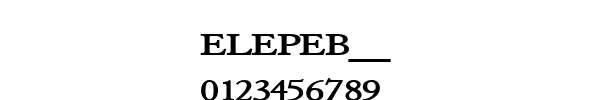 Fuente ELEPEB__.TTF