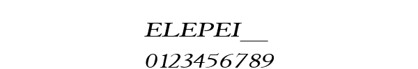 Fuente ELEPEI__.TTF