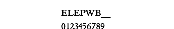 Fuente ELEPWB__.TTF