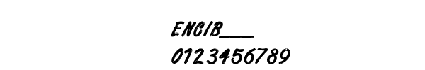 Fuente ENCIB___.TTF