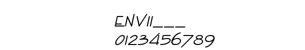 Fuente ENVII___.TTF