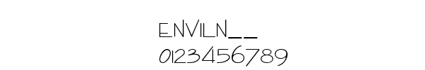 Fuente ENVILN__.TTF