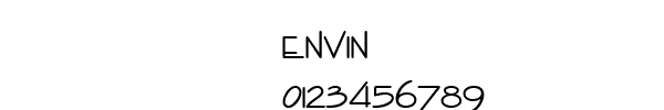 Fuente ENVIN.TTF
