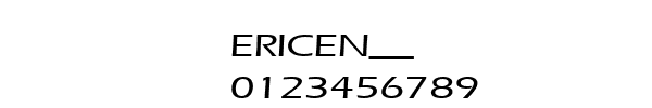 Fuente ERICEN__.TTF