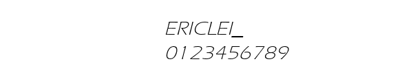 Fuente ERICLEI_.TTF