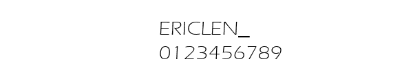 Fuente ERICLEN_.TTF